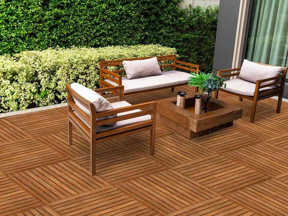Terrassenfliese Bangkirai Holzfliese