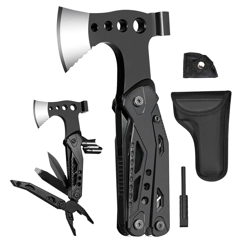 Multifunktionswerkzeug Axt-Hammer-Zange, 16in1 Multitool Survival Kit