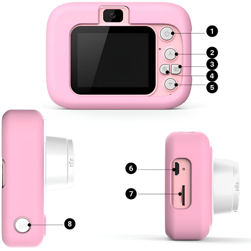 Digitale Fotokamera Für Kinder 40 Mp Kamera Spielzeug Spiele + 32Gb Karte