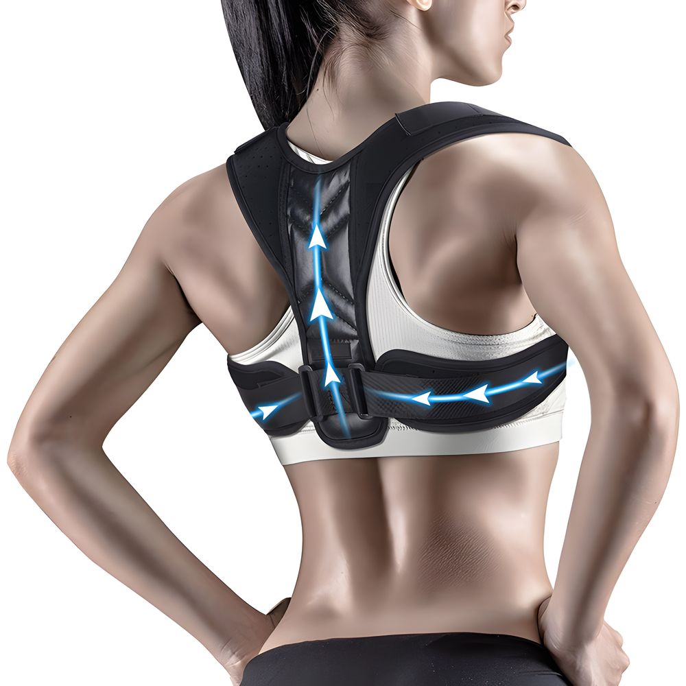 Orthopädischer Haltungskorrektor – Rückenkorrektor für gesunde Haltung und Schmerzlinderung, ergonomisches Design, Verstellbar für Herren Damen Retoo