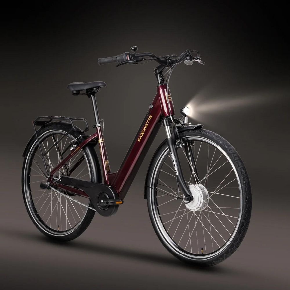 SAXONETTE Comfort plus 5.0 , ebike , 418 Wh Intube-Akku große Reichweite für den Alltag, E-Bike, Elektrofahrrad (Ramenhöhe 45 , Silver)