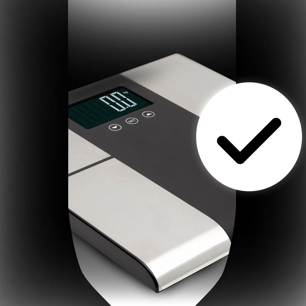 Personenwaage Digital mit BMI-Messung und automatischer Kalibrierung 225kg, Smart Diagnosewaage, Körperwaage für Körperanalysewaage Waage LCD Retoo