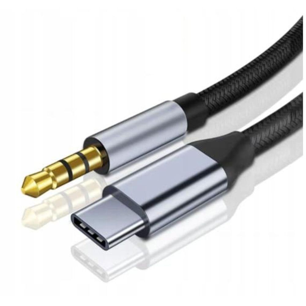 Kabel - USB-C auf 3,5 mm mini Jack - Aux DAC - 1,5 m - Schwarz - Audio Adapter