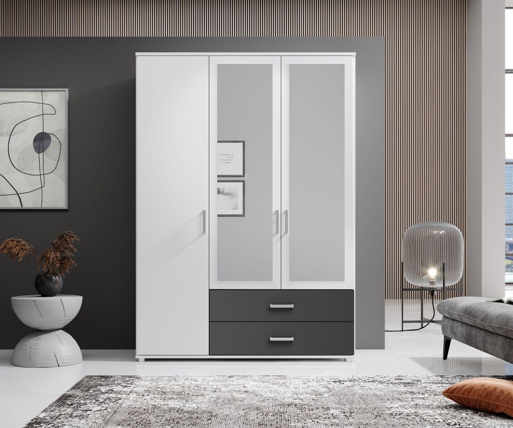 IVAR Kleiderschrank – moderner Drehtürenschrank mit Spiegeltüren und viel Stauraum