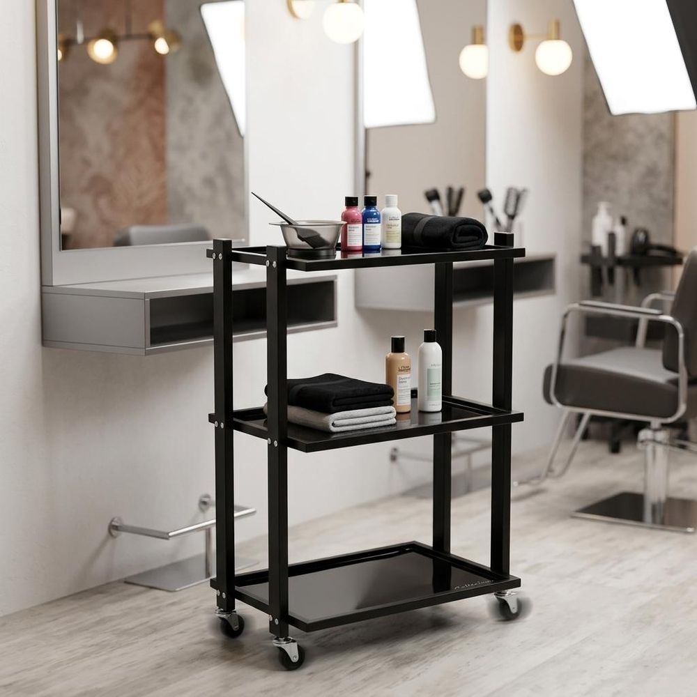 ENZO-231 Friseurwagen Rollwagen mit Schubladen für Colorationen im Salon