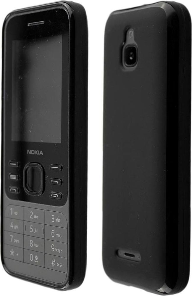 caseroxx Schutz-Hülle TPU-Hülle kompatibel mit Nokia 6300 4G, Gummi Handy Tasche schwarz