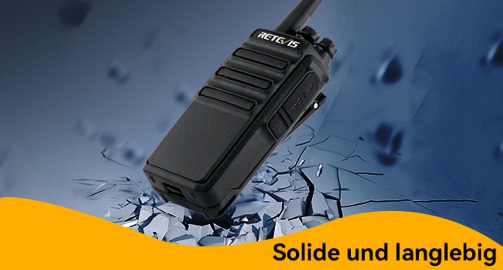 Retevis RT24V Freenet Funkgeräte Set, Professionelle PMR446 Walkie Talkie mit 6-Wege-Ladegerät, 6 Kanäle für Schule Baustelle Transport(6 Stück, Schwarz)