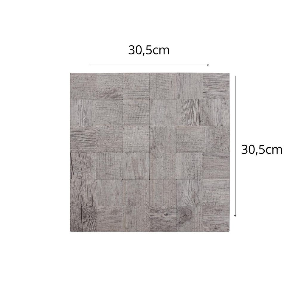 Naklejki ścienne 3D – samoprzylepne naklejki na płytki do kuchni i łazienki – wodoodporne panele ścienne z kompozytu – 30,5 x 30,5 cm. Szare