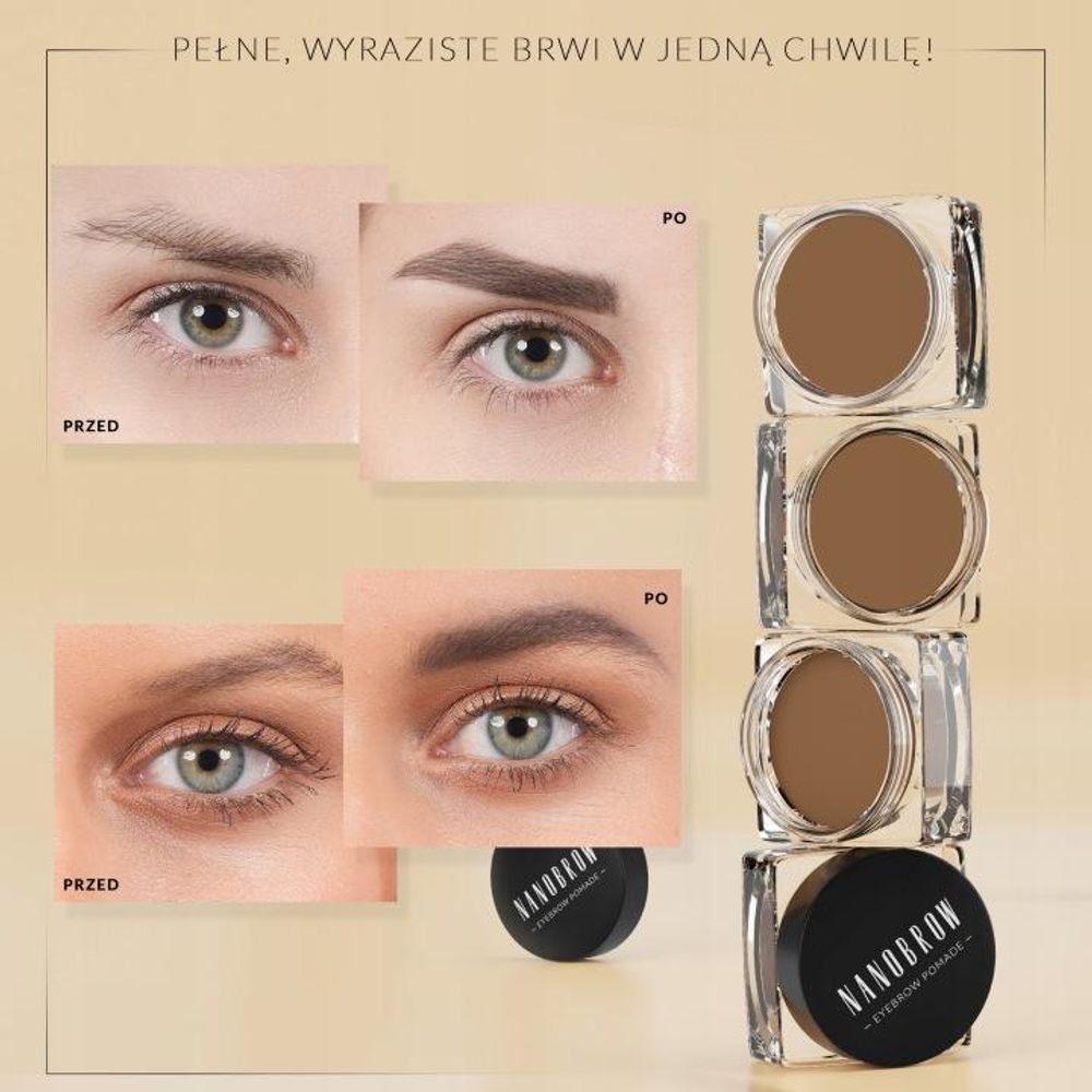 Nanobrow Eyebrow Pomade pomada do brwi Light Brown 6 g