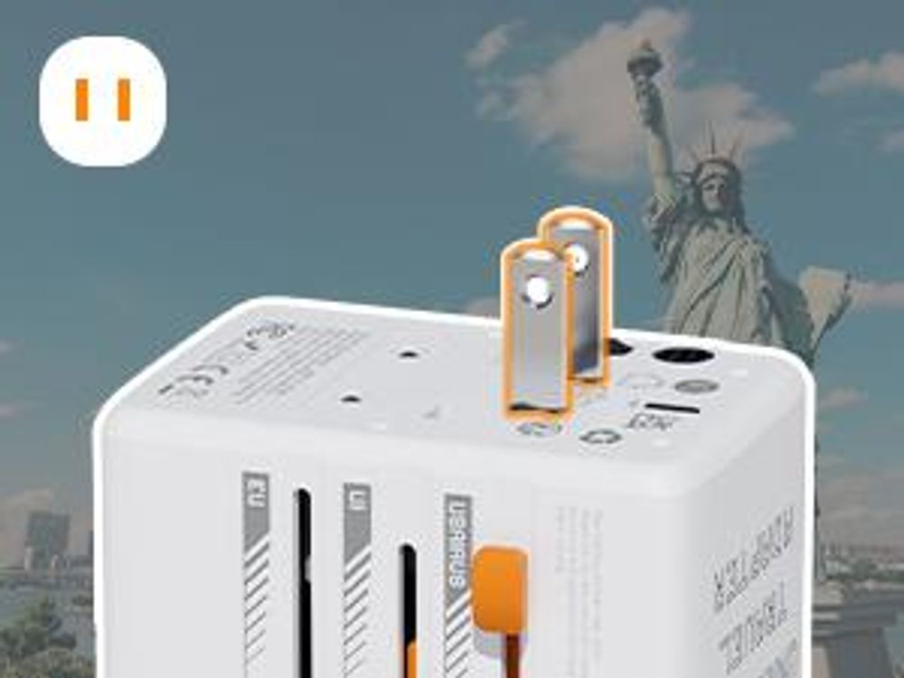 TESSAN Reiseadapter Weltweit Universal Reisestecker mit 1 USB C und 2 USB A Internationaler Steckdosenadapter