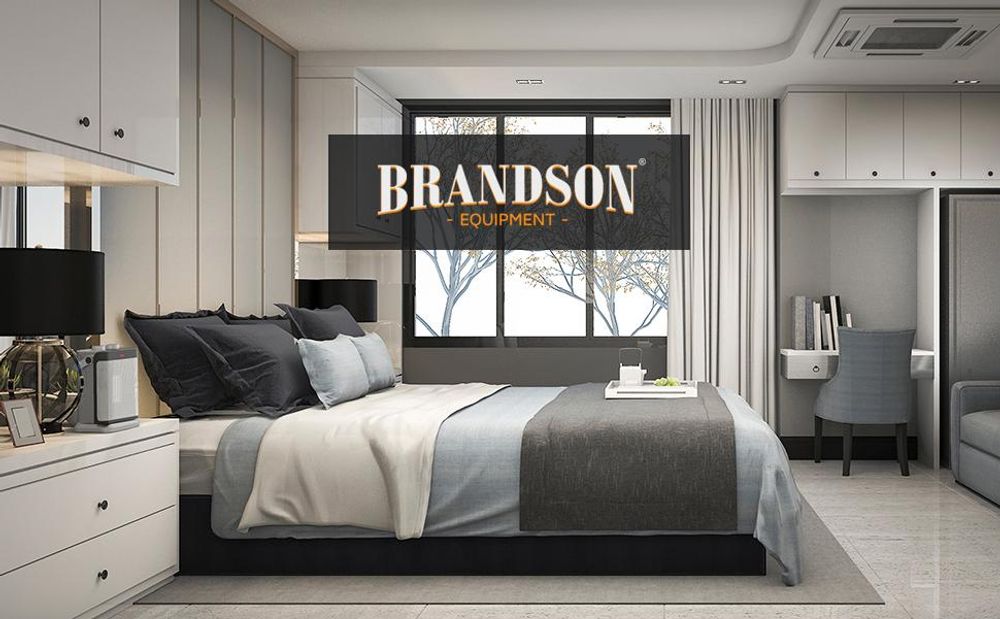 Brandson Heizlüfter, Keramikheizlüfter 1800W, 2 Leistungsstufen, Thermostat, Oszillation 80°, Überhitzungsschutz, Automatische Abschaltung, Umkippschutz, Silber/Schwarz