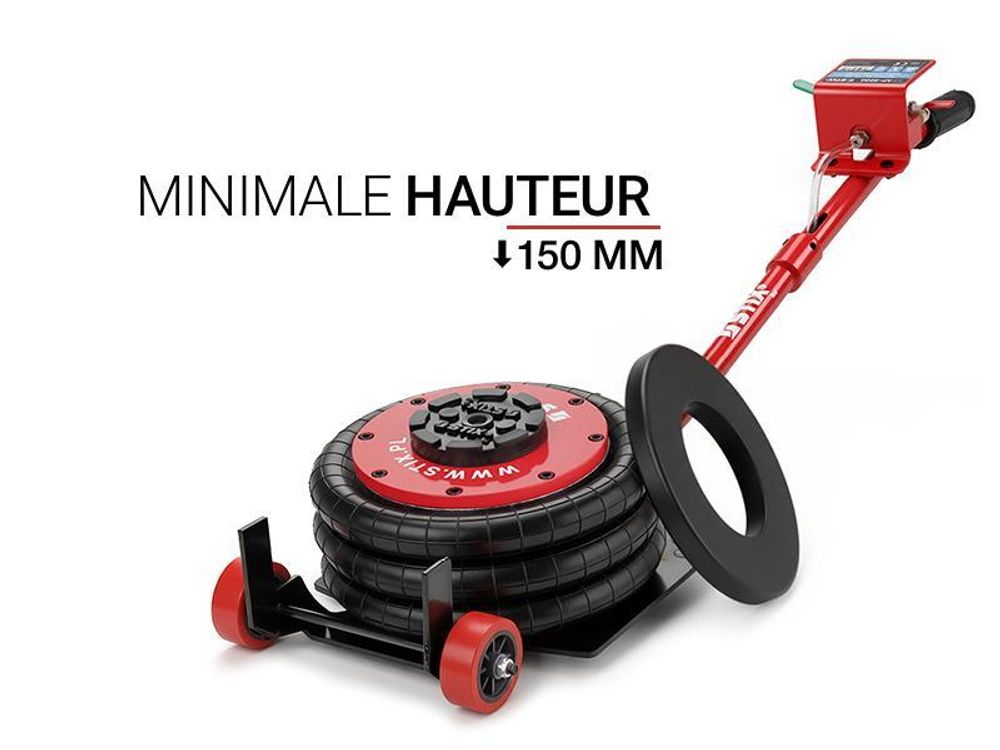 Cric pneumatique 3T AP-3000, cric pneumatique 150–400 mm, pour atelier de réparation automobile