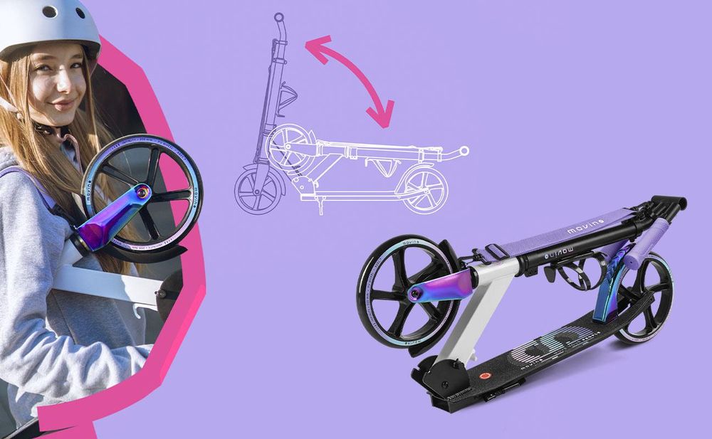 MOVINO INFINITY Scooter, Roller, 3,5 kg, 200-mm-Räder, 5–14 Jahre (Regenbogen)