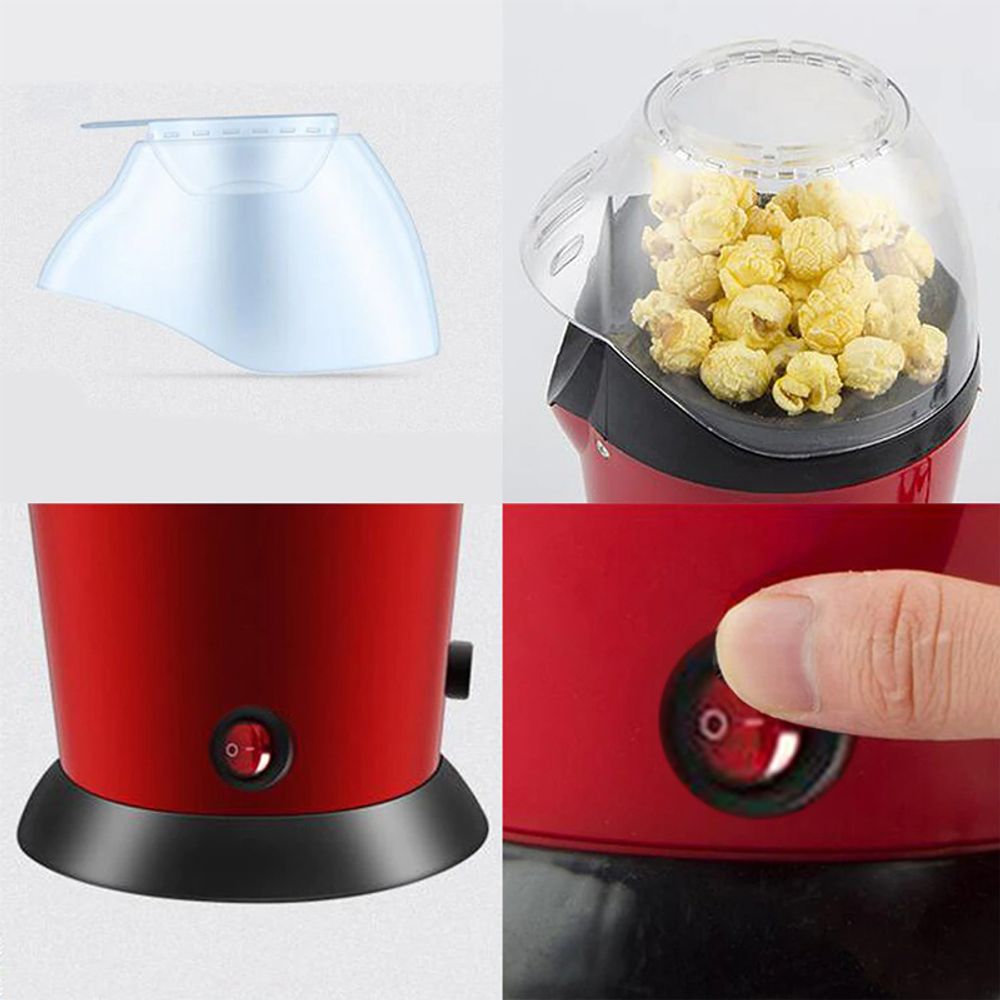 Popcornmaschine Popcorn Maker Ohne Fett Öl Heißluft Gesunder Snack Fettfrei Ölfrei Popkorn Zuhause Küchen Gadget Pop Mais Popcorn Maschine 1500W Retoo
