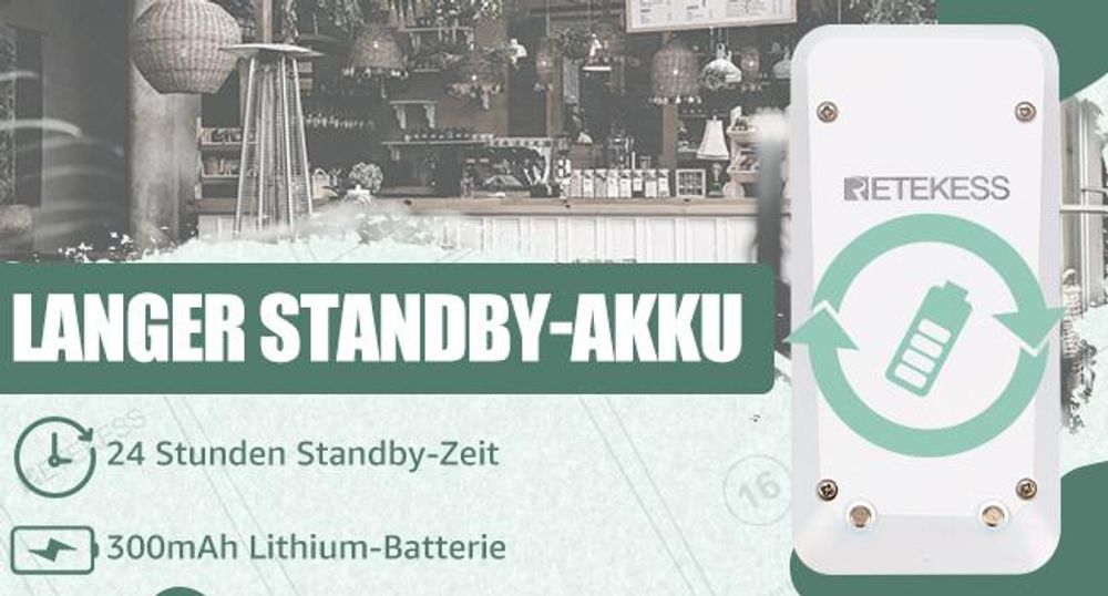 Retekess TD157 Restaurant Pager System, 16 Pager 998 Kanäle für Krankenhaus Restaurant Bar, Kundenrufsystem mit 2 Anrufmodus + Ferngespräch（Weiß）