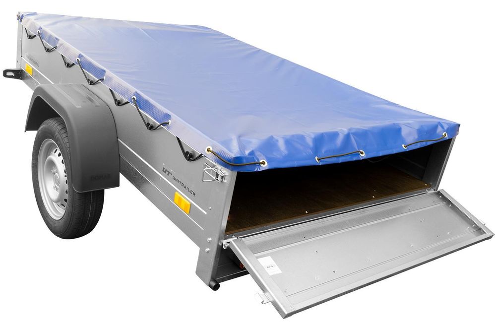 Garden Trailer 201 KIPP mit Flachplane, Stützrad und Planenträgern
