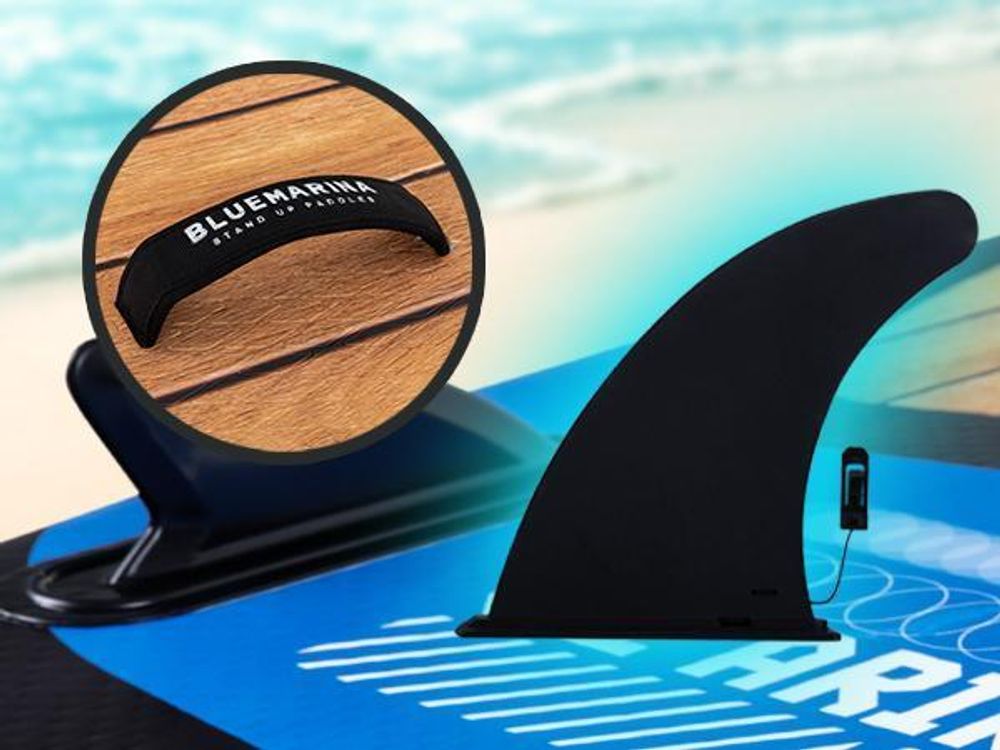 Bluemarina SUP Board Ariki | Stand Up Paddle - Aufblasbar mit Pumpe - Rucksack - 3 Finnen-System - Drop Stitch - Bis 140 Kg (325x86x16,5cm / 10'8")