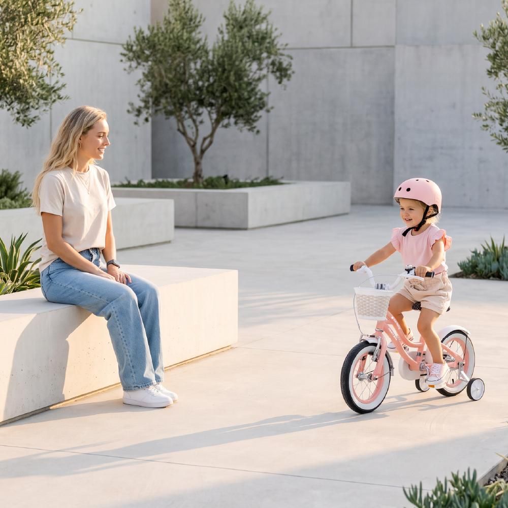 Bicicletta per bambini 12 pollici 2-4 anni albicocca Sun Baby
