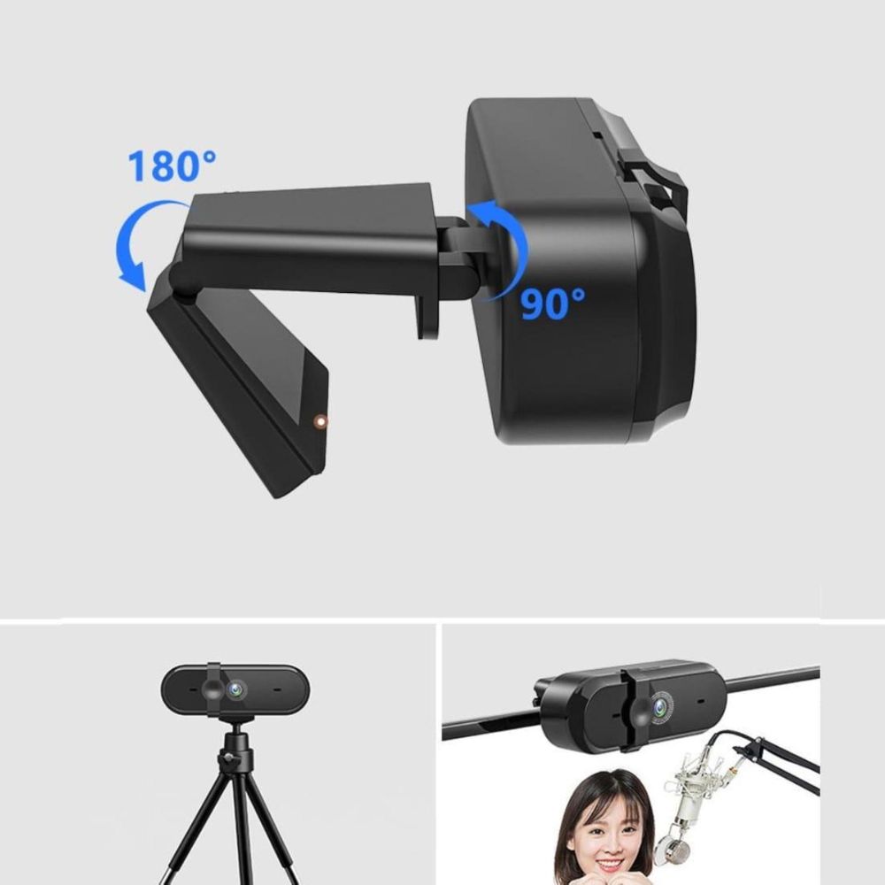 Webcam - mit Mikrofon - für Computer - USB 3.0 - mit Abdeckung - Full HD - 1080p