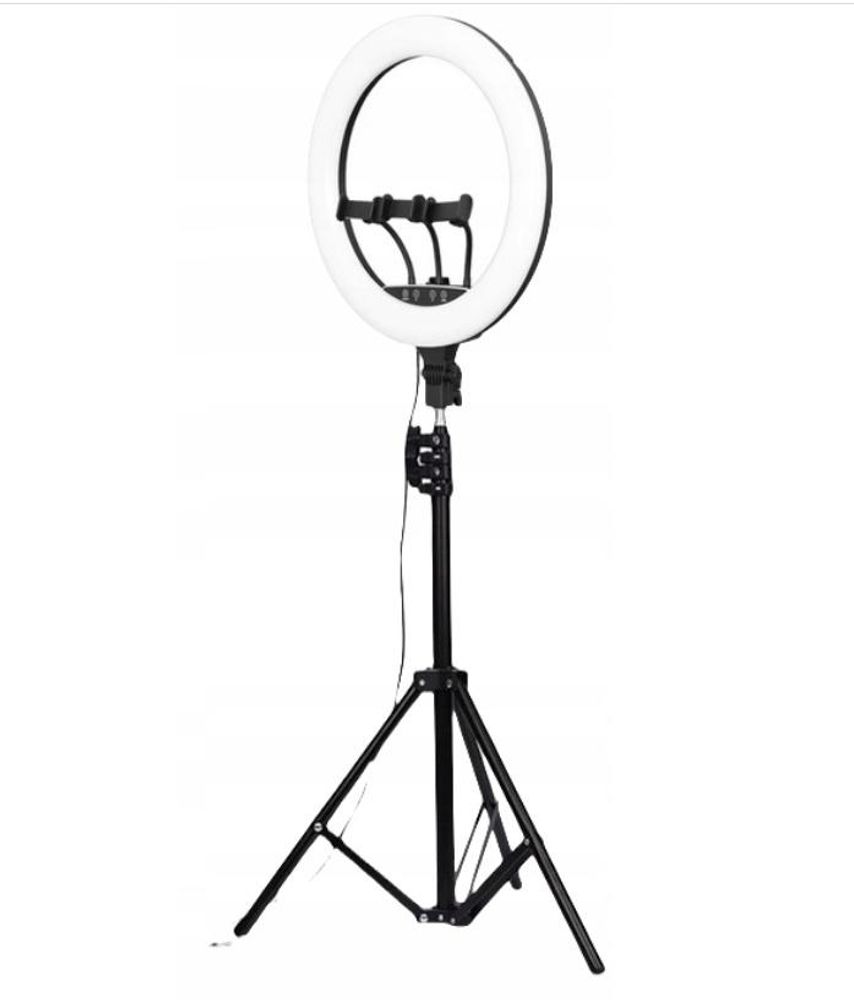 LED-RING-Ringlampe, LED-Ringlicht, Ringleuchte, Leistung 240 W (Verbrauch 36 W), 45 cm Fernbedienung + Stativ 220 cm,