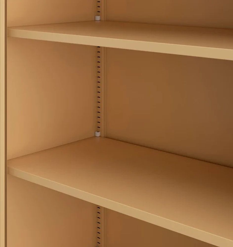 Aktenschrank Büroschrank Metallschrank Stahlschrank Werkzeugschrank Stahlblech Pulverbeschichtet Flügeltürschrank Abschließbar 195 cm x 90 cm x 40 cm Farbe: Beige