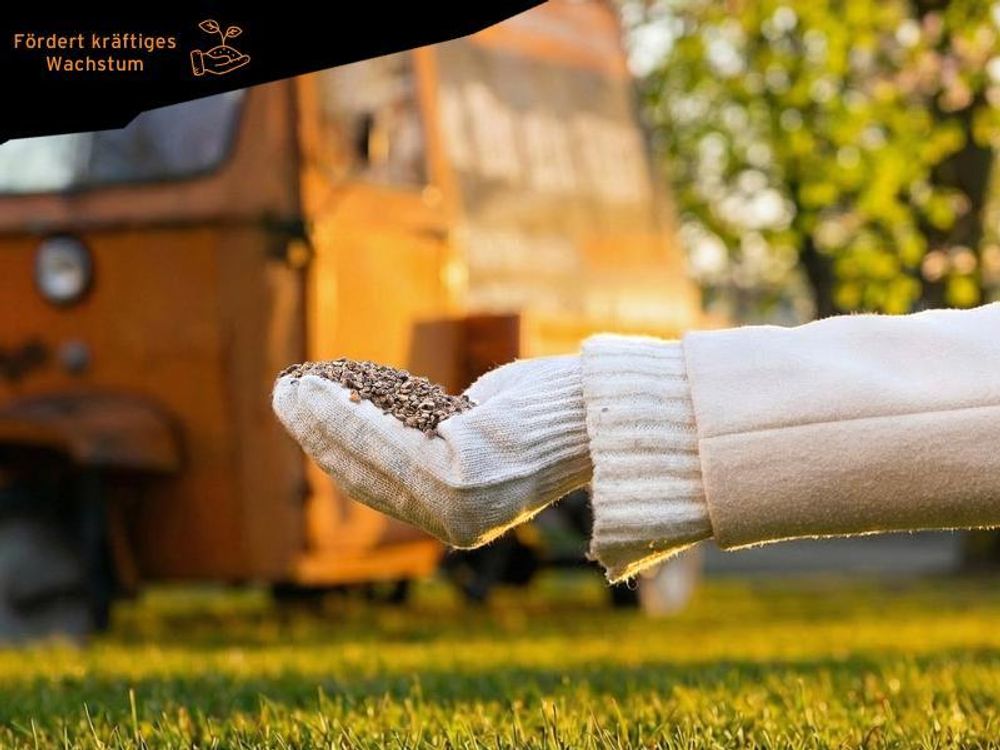 FUXTEC Rasendünger Frühling/Sommer FX-RDFS10 | stickstoffbetonter Rasendünger | 10 kg für ca. 500m² | Langzeitwirkung |  Germany
