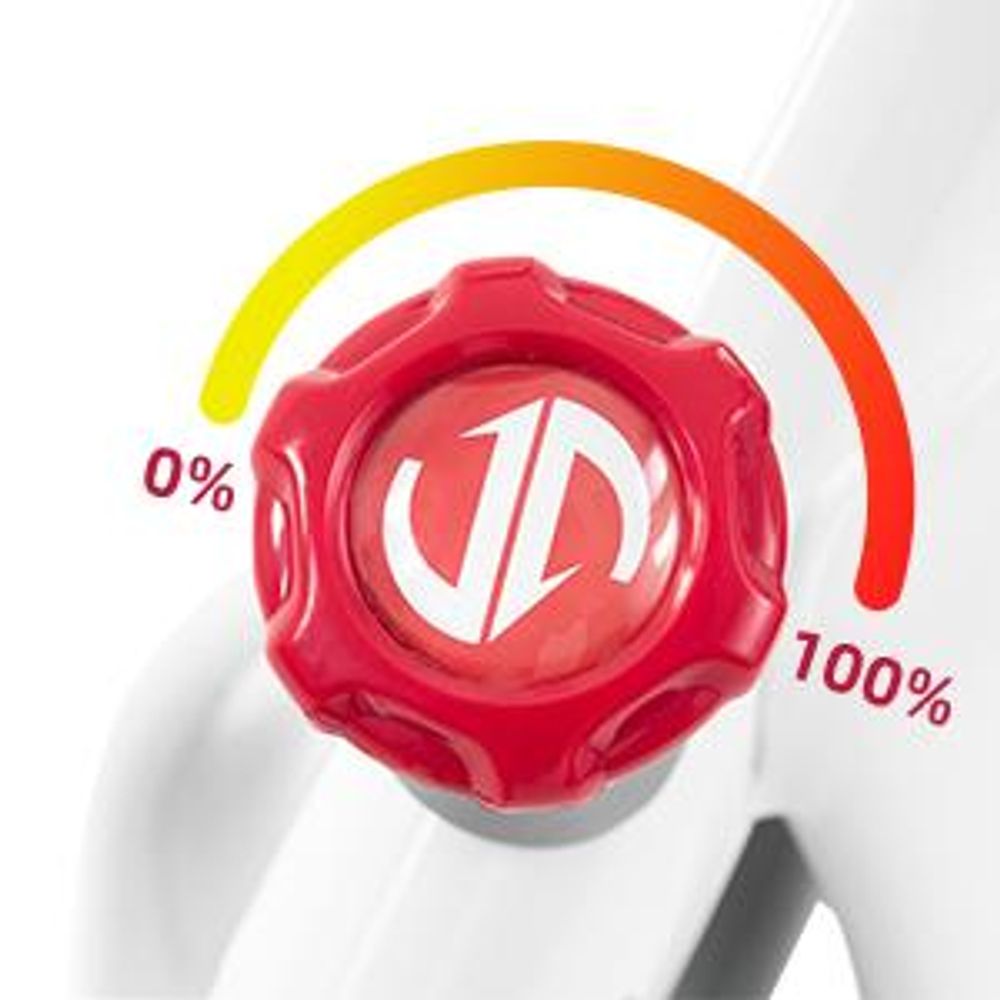 JASPORT S3 tichý stacionárny bicykel a rotoped na doma, magnetický odpor, 7,5 kg zotrvačník, Bluetooth, Kinomap a Zwift – biely