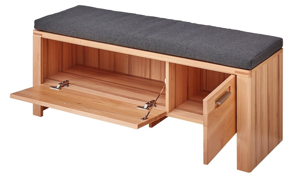 Schuhbank Nature One – moderne Sitzbank mit Stauraum und Softclose-Funktion