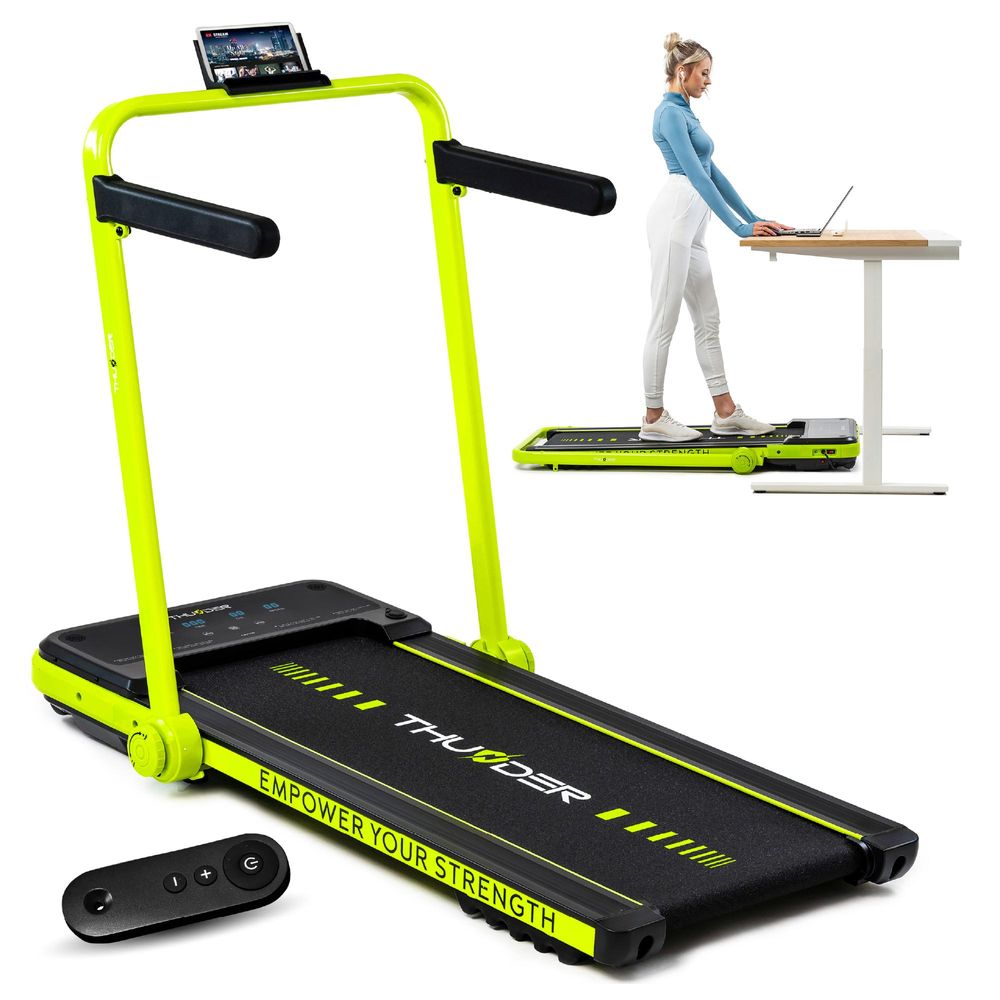 Laufband Thunder IMPACT LIME 106,5x40cm 12km/h FitShow klappbar Bluetooth Transportrollen