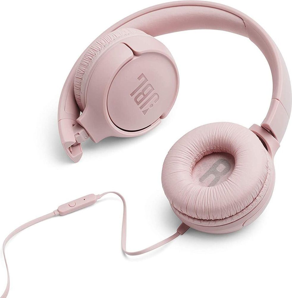 JBL JBLT500PIK Tune500 On-Ear Kopfhörer mit Kabel in Pink – Ohrhörer