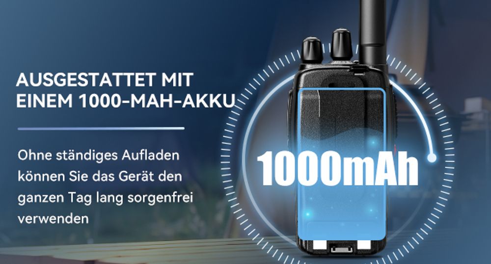 Retevis H777 Walkie Talkie, Funkgeräte Set PMR, mit Ladestation, Typ-C, Energiesparmodus, VOX, Ein tasten paarung, Geräuschunterdrückung, für Camping