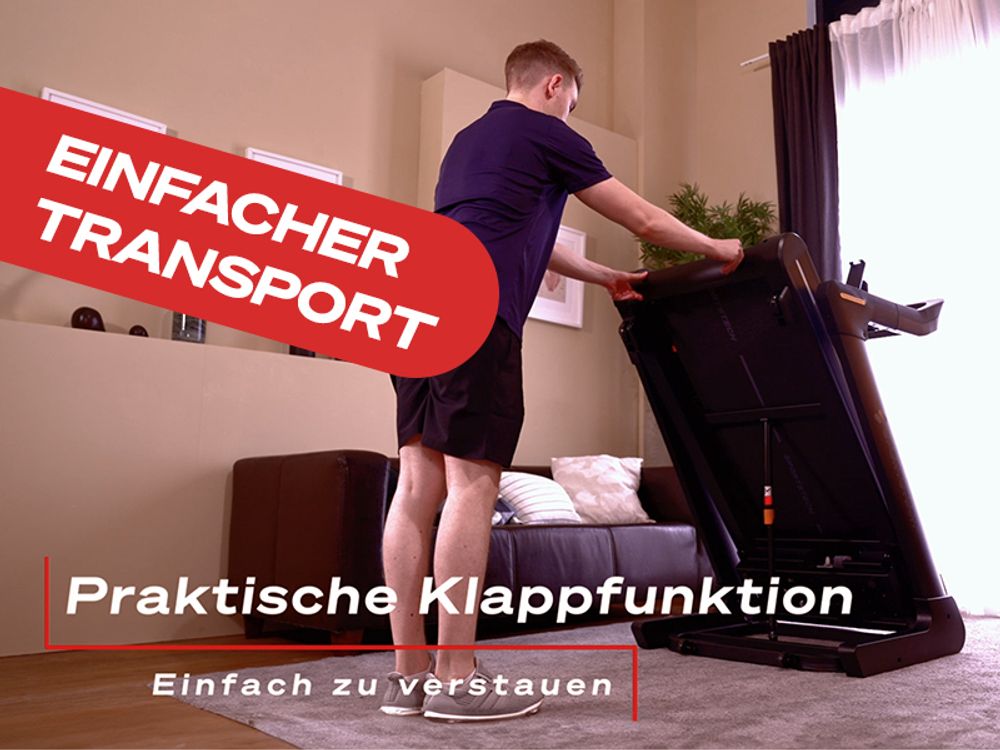 Sportstech Laufband sTread_Lite | Klappbar | LED-Beleuchtung | Bis 20 km/h