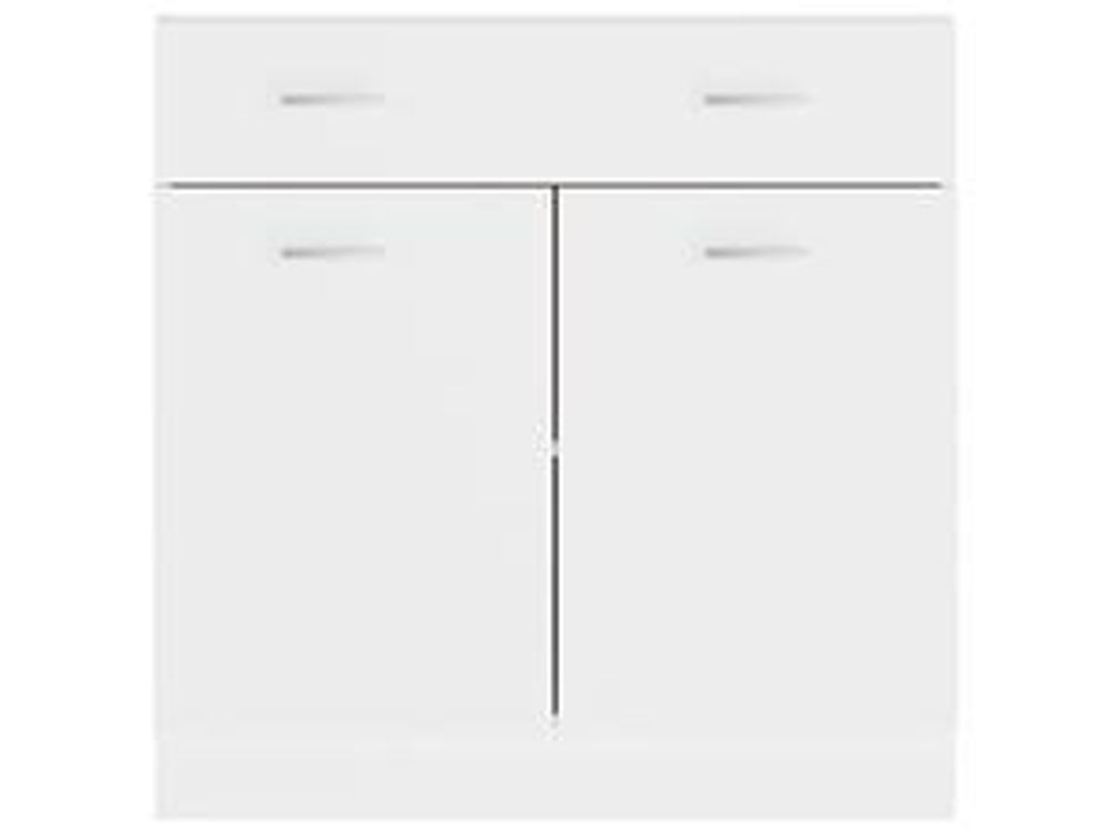vidaXL Schubunterschrank Lyon Weiß 80x46x81,5 cm Holzwerkstoff