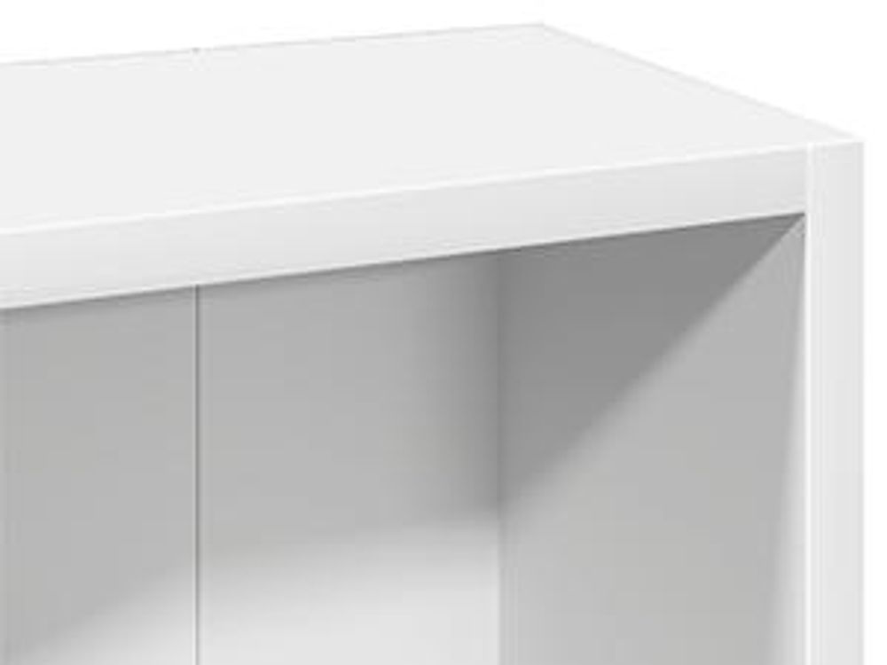 vidaXL Scaffali per CD 2 pezzi Bianco 21x16x93,5 cm Materiale ligneo
