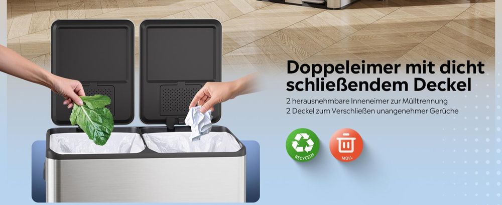 perfektes Mülltrennsyste