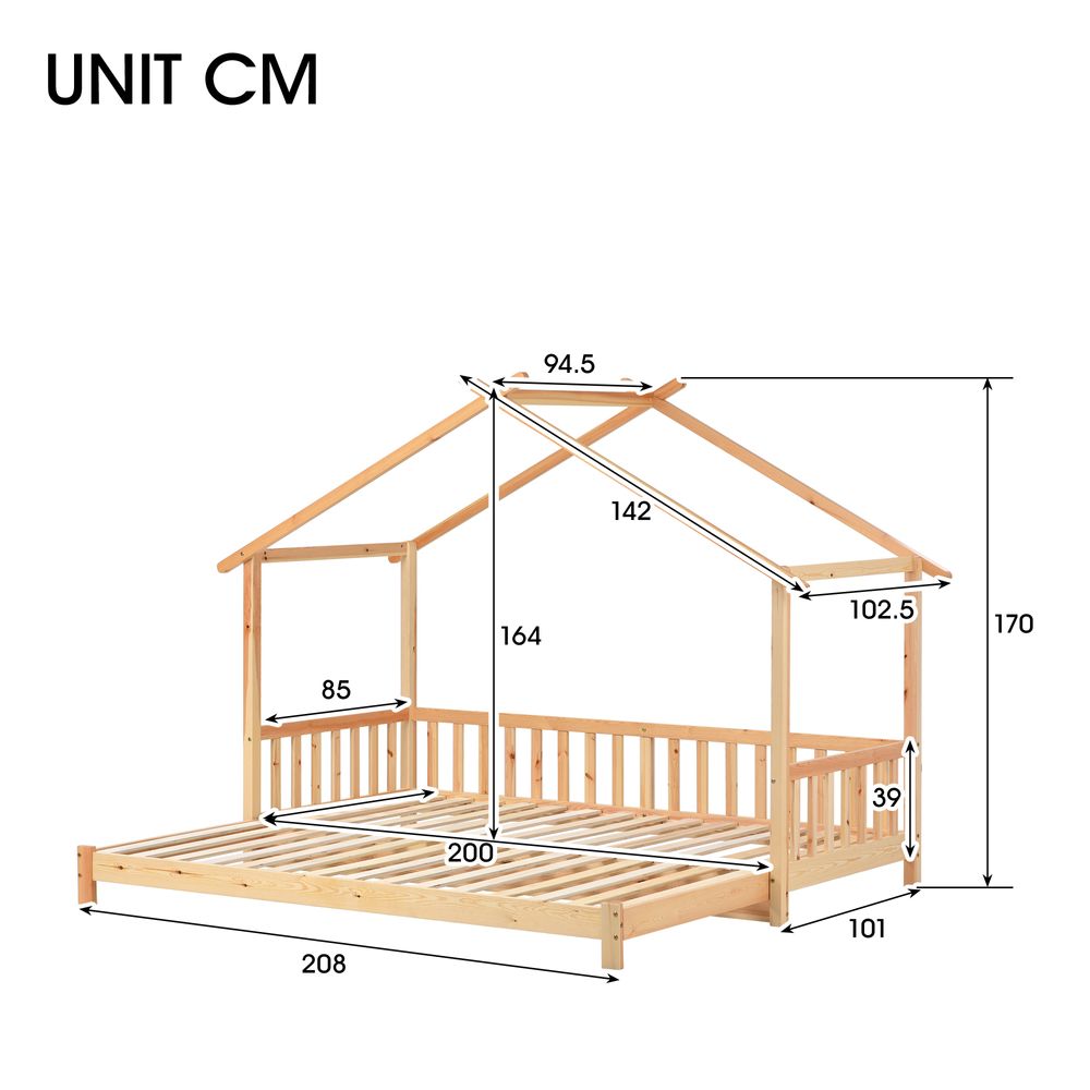 Hausbett mit Rausfallschutz