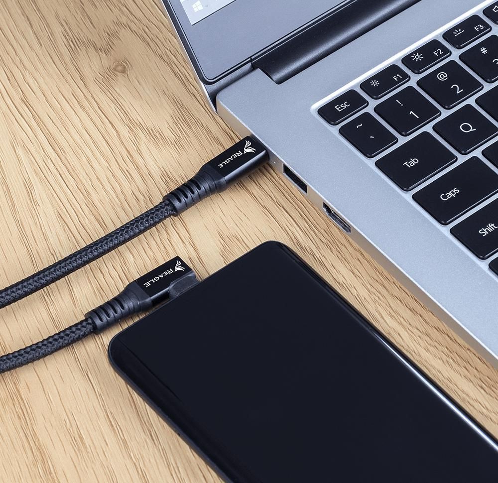 VR Link Kabel 5m Meta Quest 2 Oculus Quest SteamVR PC Brille USB C zu USB C Ladekabel 10Gbps abgewinkelt SuperSpeed USB 3.2 Nylon Reagle