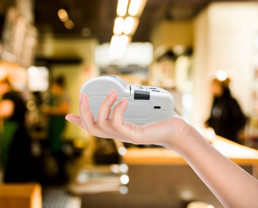 Mini-Drucker - Drucker für Etiketten und Aufkleber - tragbar - Thermodrucker - Bluetooth USB-C - mit integriertem 1500-mAh