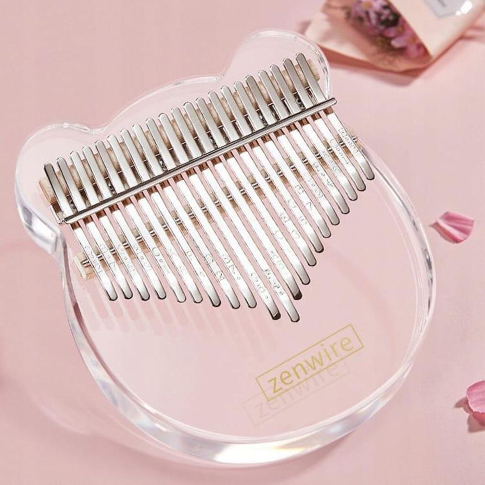 Kalimba - Afrikanisches Instrument - 17 Tasten - Acryl - Zanza Mbira - Daumenklavier