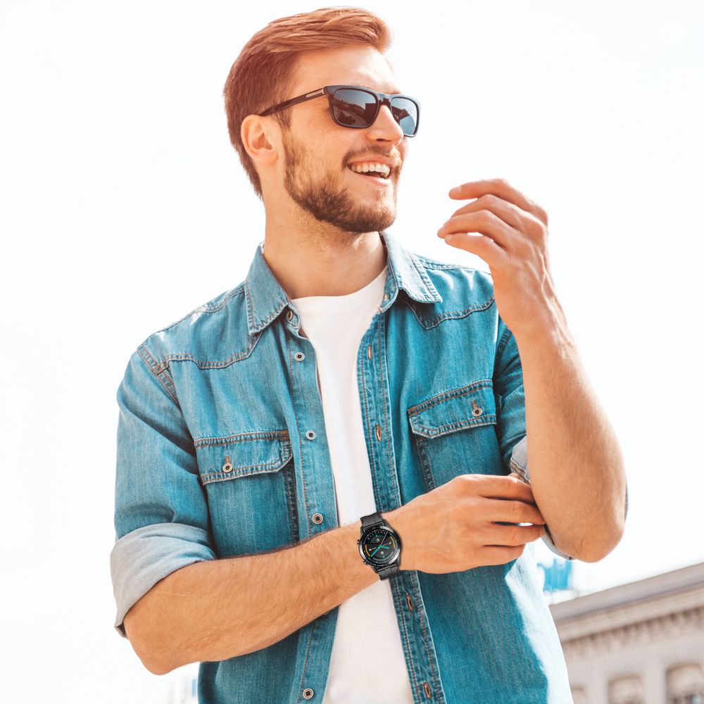 Smartwatch Bluetooth Touchscreen Armbanduhr Blutdruckmessung Smartband Wasserdicht Fitness Armband Pulsmesser Uhr Android IOS Damen Herren Retoo