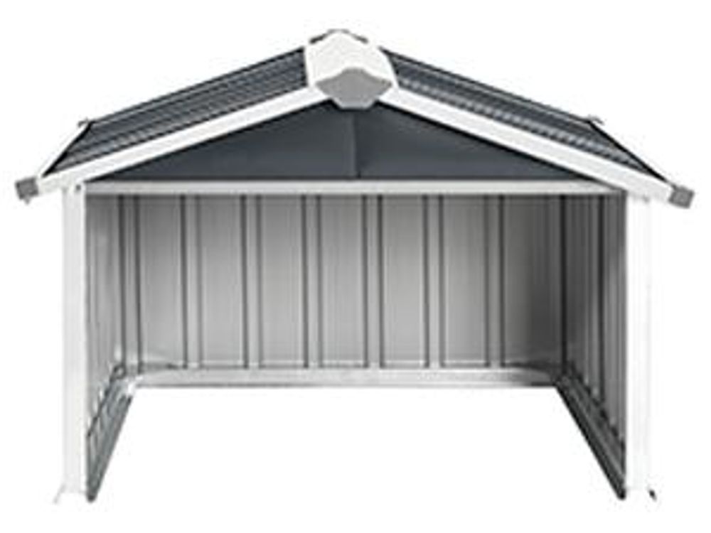 vidaXL Garage per tosaerba 92x97x63 cm Acciaio zincato Antracite