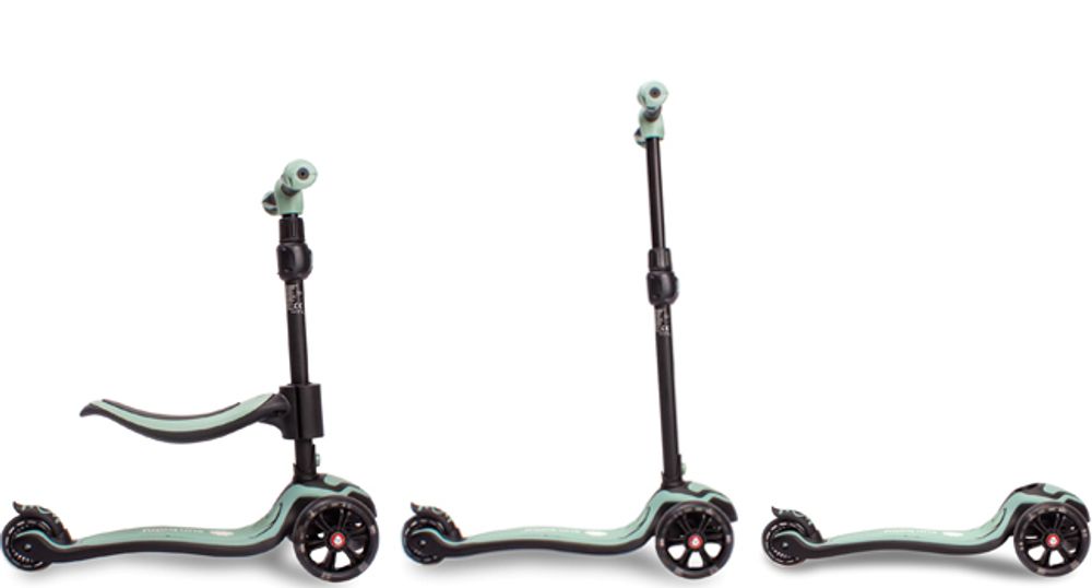 Kinder Roller Kinderscooter Dreiradscooter mit LED Räder, 2-Rädern, Hinterbremsen, Höhenverstellbare, bis 50kg belastbar Rosa