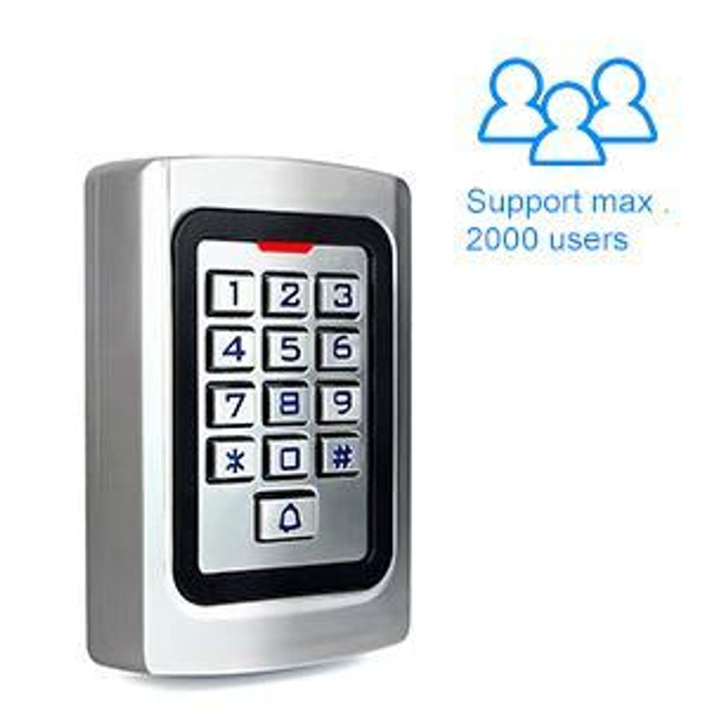 Retekess T-AC04 Inteligentní zámek dveří IP68 Přístupový systém PIN 125KHz RFID Vodotěsný podsvícený zámek proti krádeži, vhodný pro obchody s byty