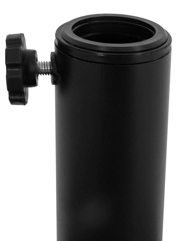 Outdoor 49 cm halbrunder Terrassenschirmständer, 9,5 kg, schwarz