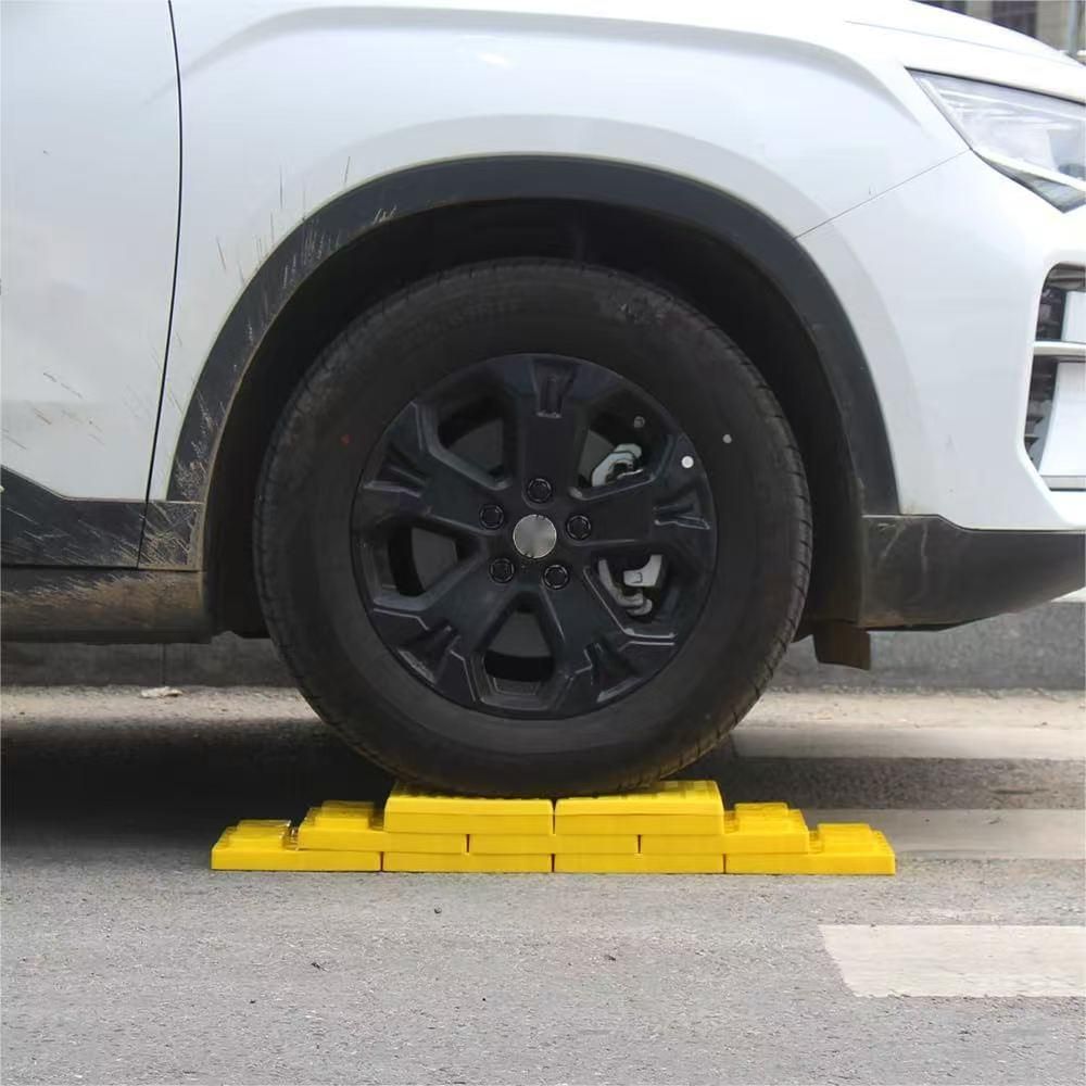 LUXTOM | Unterlegplatten Wohnwagen, 12 Stück, bis 13T, 217 × 217 mm, Stützplatten für Wohnmobile, als Auffahrkeil und Stufenkeil nutzbar