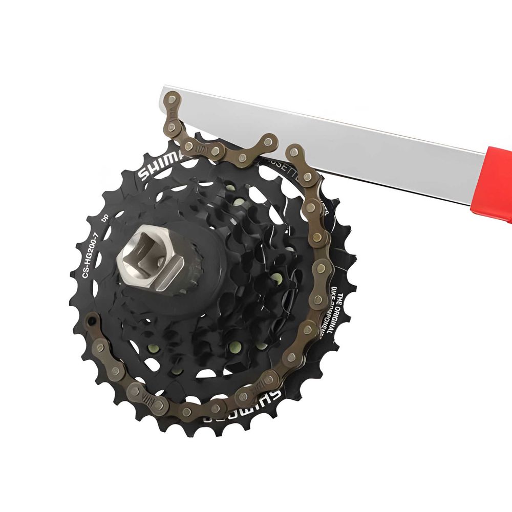 Zahnkranzabzieher 7 in 1 Kassettenabzieher Werkzeugkoffer Entfernungswerkzeug Kettenpeitsche Werkzeug Reparatur-Werkzeugsatz Fahrrad Werkzeugset Retoo