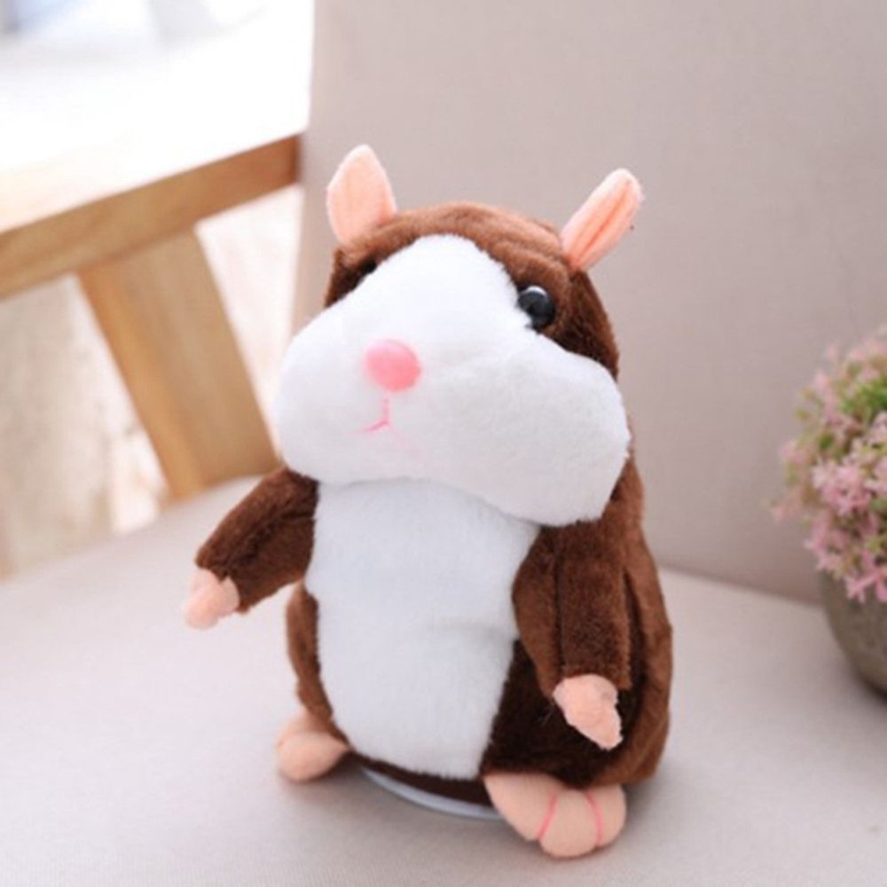 Sprechende Plüschtier Hamster Wiederholt Elektronische Haustiere Spielzeug für Baby Kinder wiederholt-Funktion Talking plüschhamster Geschenke Retoo