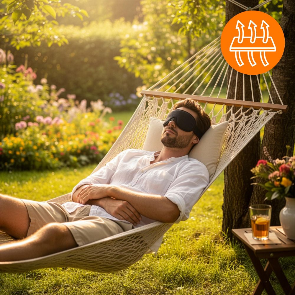 Schlafmaske 3D für Damen & Herren, Augenmaske Verdunkelnd aus Memory Foam, ergonomische Nachtmaske atmungsaktiv & druckfrei, EVI DESIGN Somnia