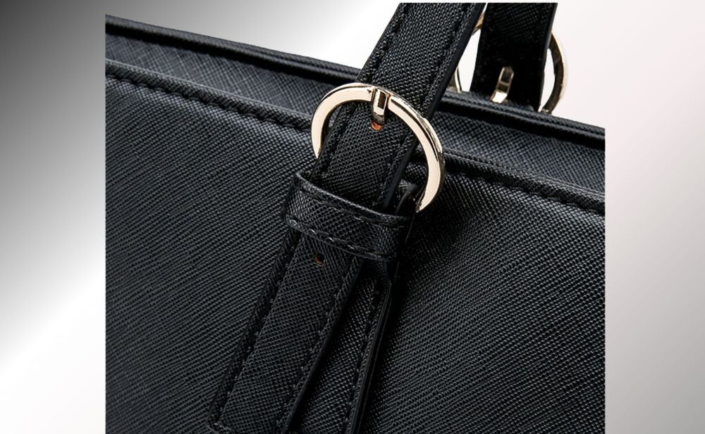 Vanessa & Melissa® Damen Shopper klassisch elegante Handtasche Henkeltasche, Schwarz