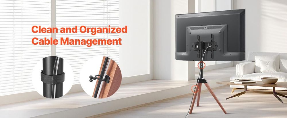 VEVOR Rollender TV-Ständer, Mobiler TV-Wagen für 35-100 Zoll LED/LCD/OLED Flach-/Curved-TVs, Tragbarer Monitorständer mit Rädern für bis zu 198 lbs für Wohnzimmer, Schlafzimmer, Büro, Außenbereich, Max VESA 800x600mm, Kein Tablett-a, 3 Halterungen